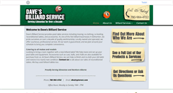 Desktop Screenshot of davesbilliardservice.com