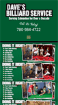 Mobile Screenshot of davesbilliardservice.com