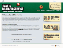 Tablet Screenshot of davesbilliardservice.com